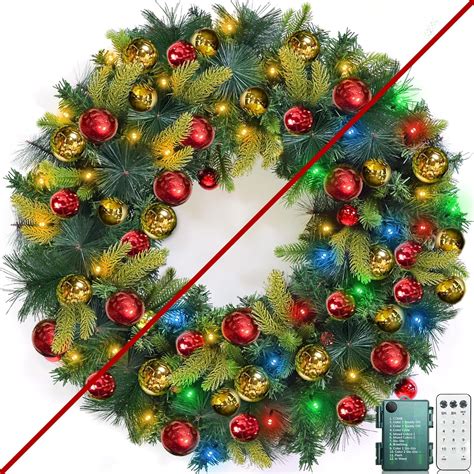 Remote Control Wreath Lights