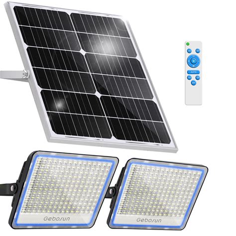 remote controlled solar powered flood light