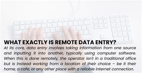 Unlock the World of Remote Data Entry Positions: Top Opportunities and How to Land Them