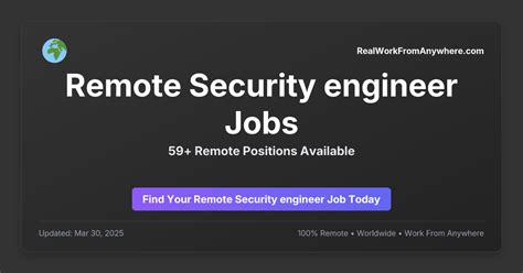 Remote Security Engineer Jobs