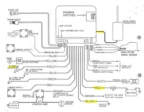 Remote Start Vehicle Wiring Diagrams