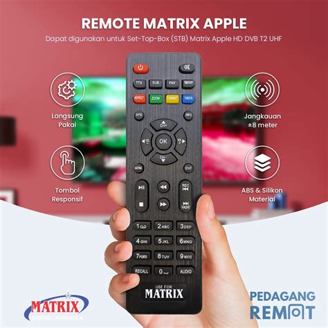 Remote STB Matrix Apple DVB T2: Panduan Lengkap Fungsi dan Solusi