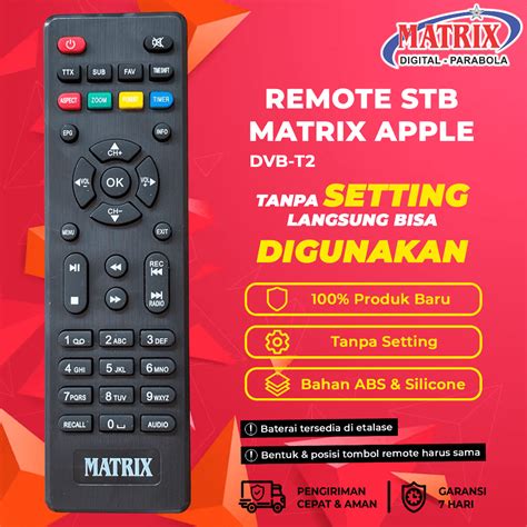Panduan Lengkap Remote STB Matrix Apple Merah: Kontrol Hiburan Digital Anda