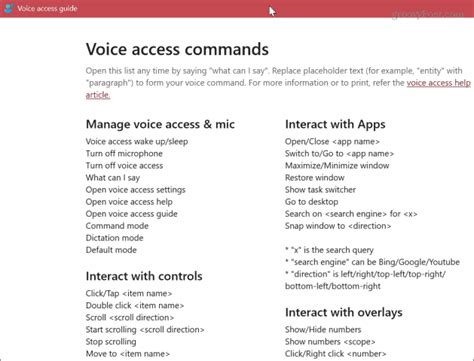 remote voice commands don't work