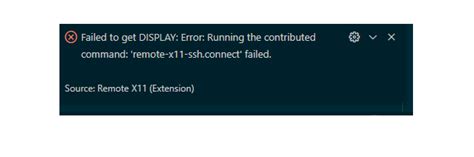 Remote X11 Failed To Get Display