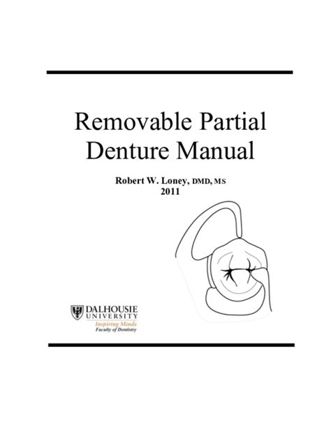 Removable Partial Denture Manual Pdf