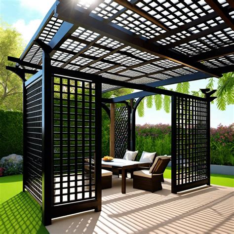 removable pergola screen