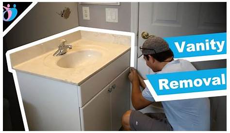 Remove Bathroom Vanity How to Remove an Old Bathroom Vanity Diy