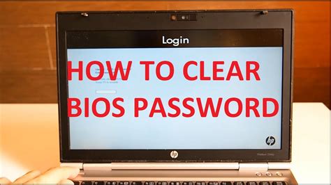 How to Reset BIOS Password on a HP Laptop (Probook, Elitebook or