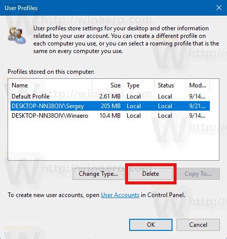 Delete User Profile in Windows 10 Tutorials
