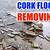 remove old cork floor tiles