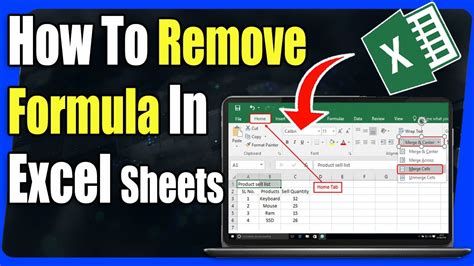 Remove All Formula In Excel Sheet