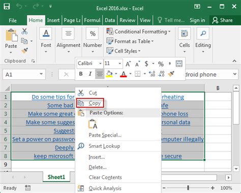 remove all links from excel document