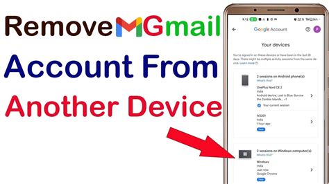 remove android device from gmail account