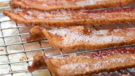 Remove the bacon from the sheet pan and let it cool on a wire rack