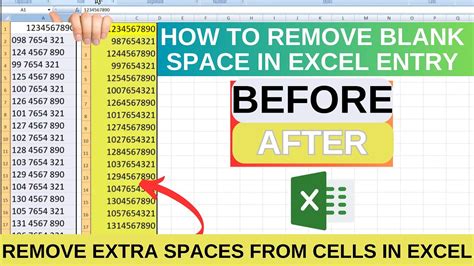 Remove Blank Spaces In Excel Numbers