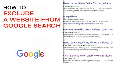 remove certain sites from google search