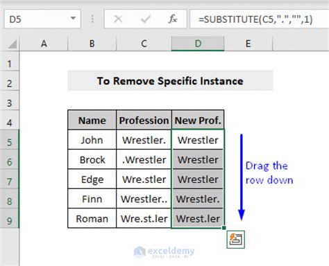 remove characters from numbers in excel
