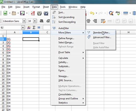 Remove Columns From Libreoffice