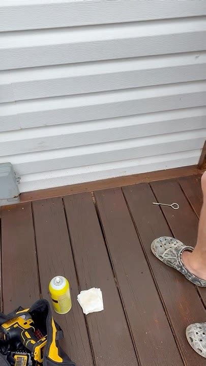 Removing Deck Stain from Vinyl Siding