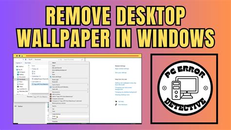Remove Desktop Wallpaper