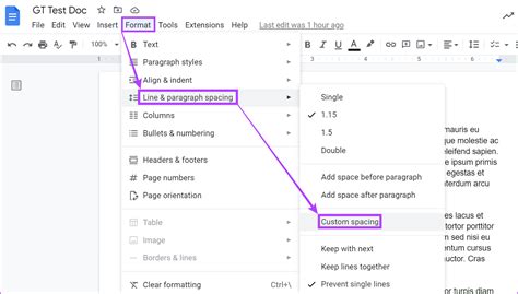 remove empty lines in google docs