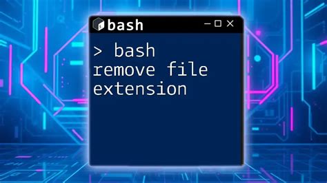 Remove Extension Bash File