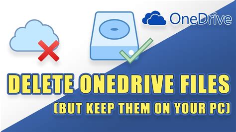 remove files from onedrive without deleting from pc