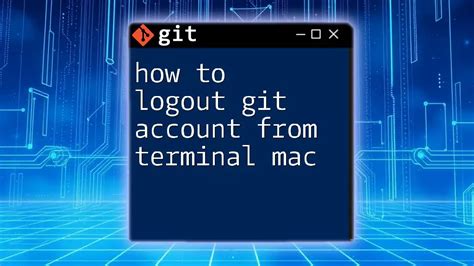 Remove Git From Terminal Mac