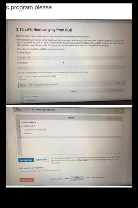 Remove Gray From Rgb C