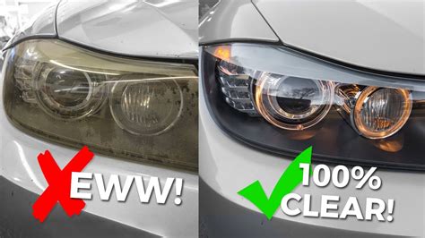 Remove Headlight Yellowing
