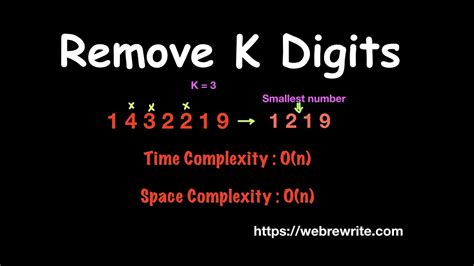 remove k digits