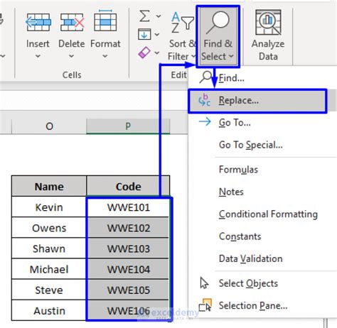 remove letters from numbers in excel