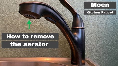 Remove Moen Kitchen Faucet Aerator