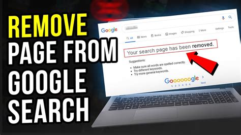 remove page from google search