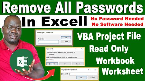 remove password from excel file vba