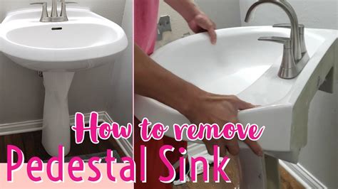 Remove Pedestal From Sink