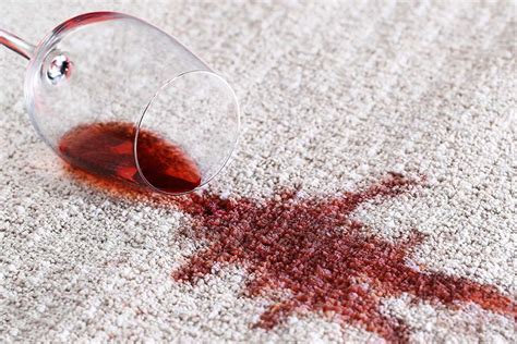 remove red wine spills on carpet