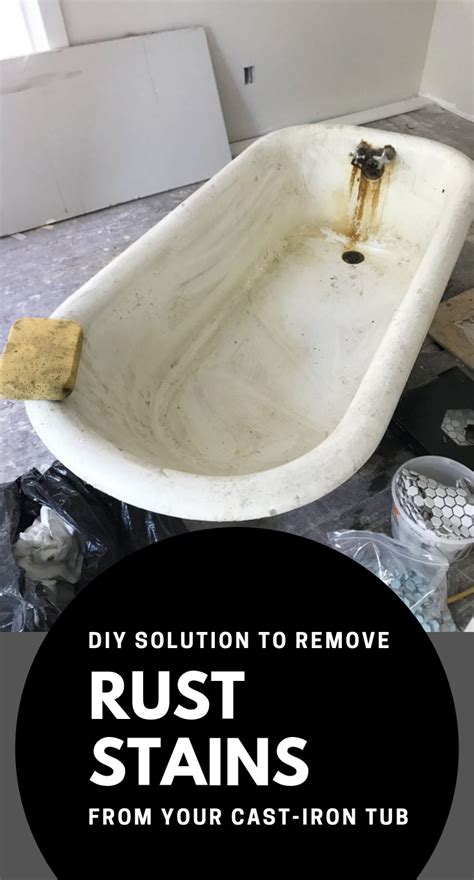 Remove Rust From Cast Iron Bath