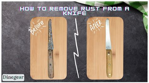 Rust removal from knives