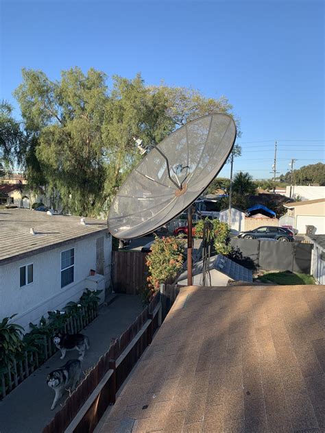 remove satellite dish from yard
