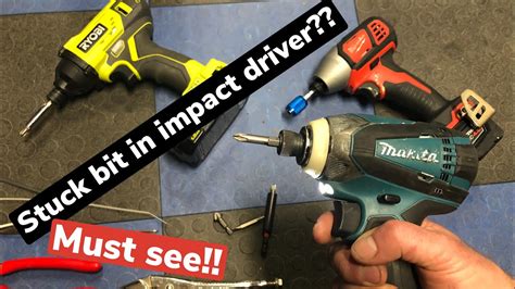 Remove Stuck Bit From Impact Driver