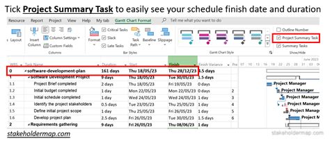 remove summary task in ms project