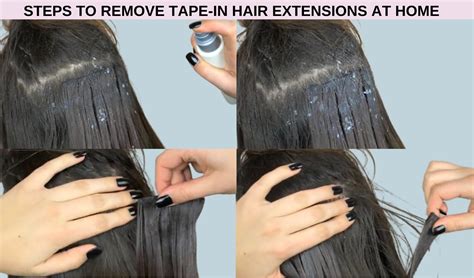 remove tape extensions at home