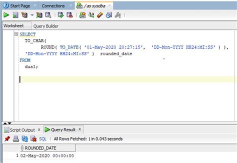 remove time from date in oracle sql