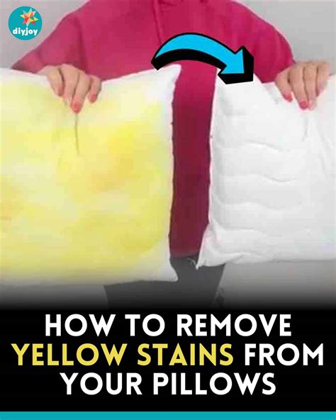 Remove Yellow Stains From Pillows