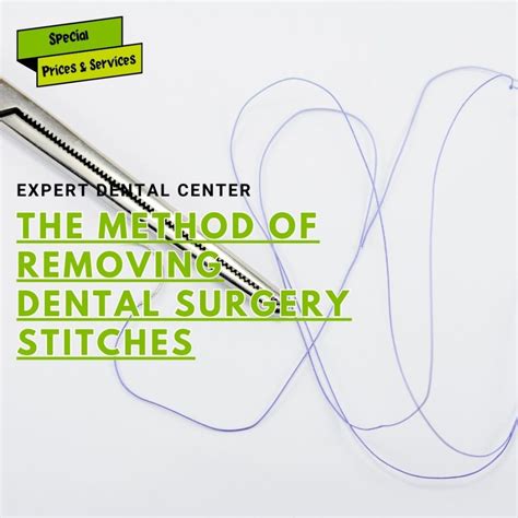 Removing Dental Stitches