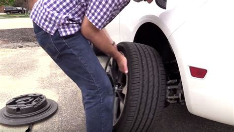 Removing Flat Tire