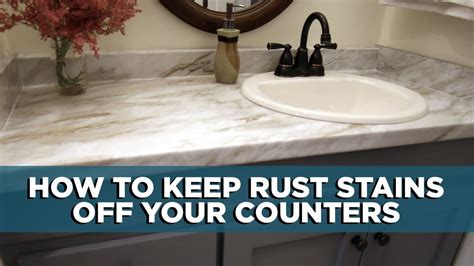 Removing Rust From Bathroom Countertops