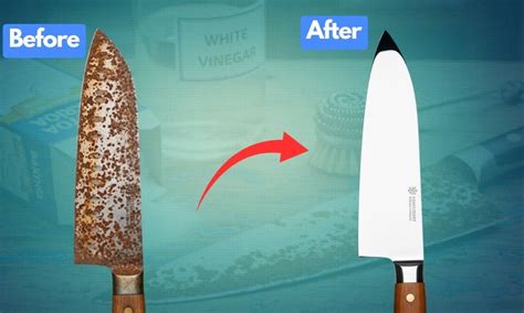 Rust removal methods for knives